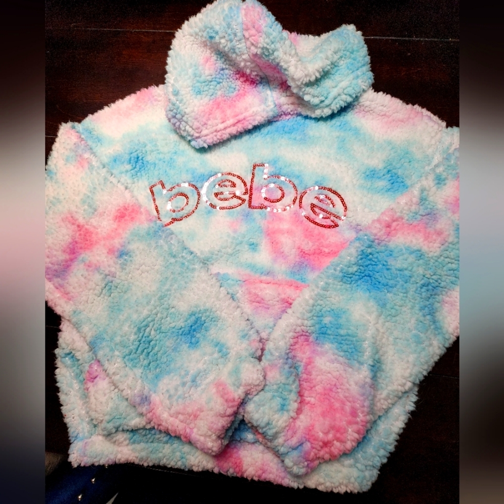 Size 10 -12 Bebe Girls sweater and pants set